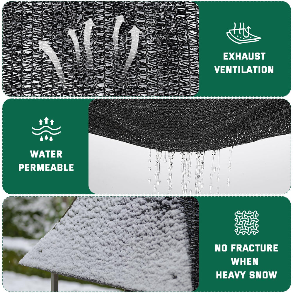 Kesfitt shade cloth installation example on a patio