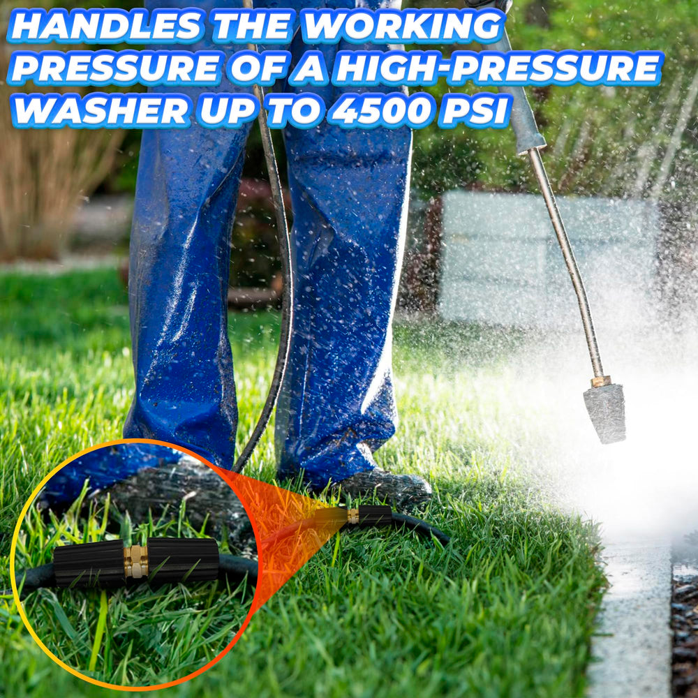 KETAR M22 Pressure Washer Hose Adapter in use outdoors