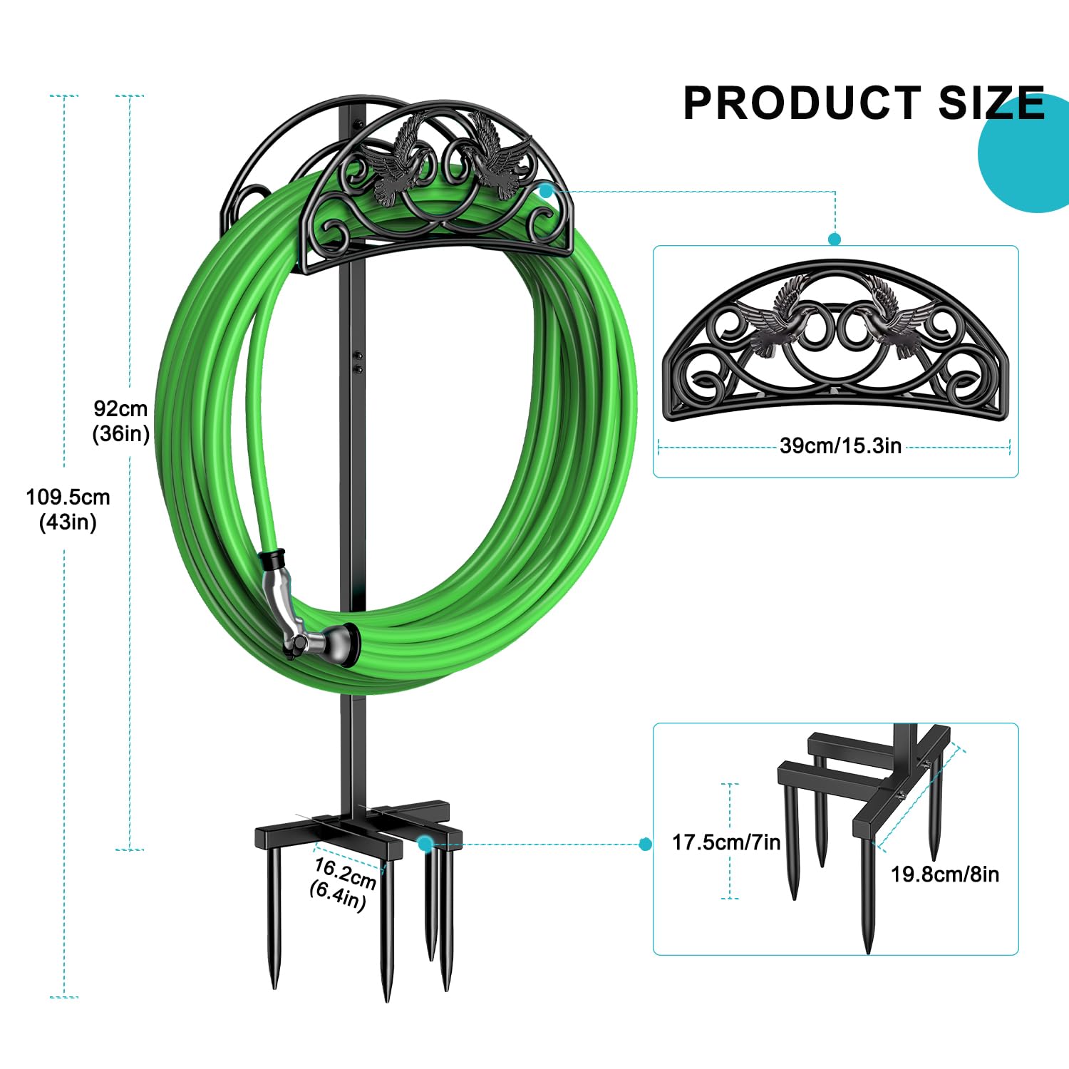 Keten Garden Hose Holder assembly instructions