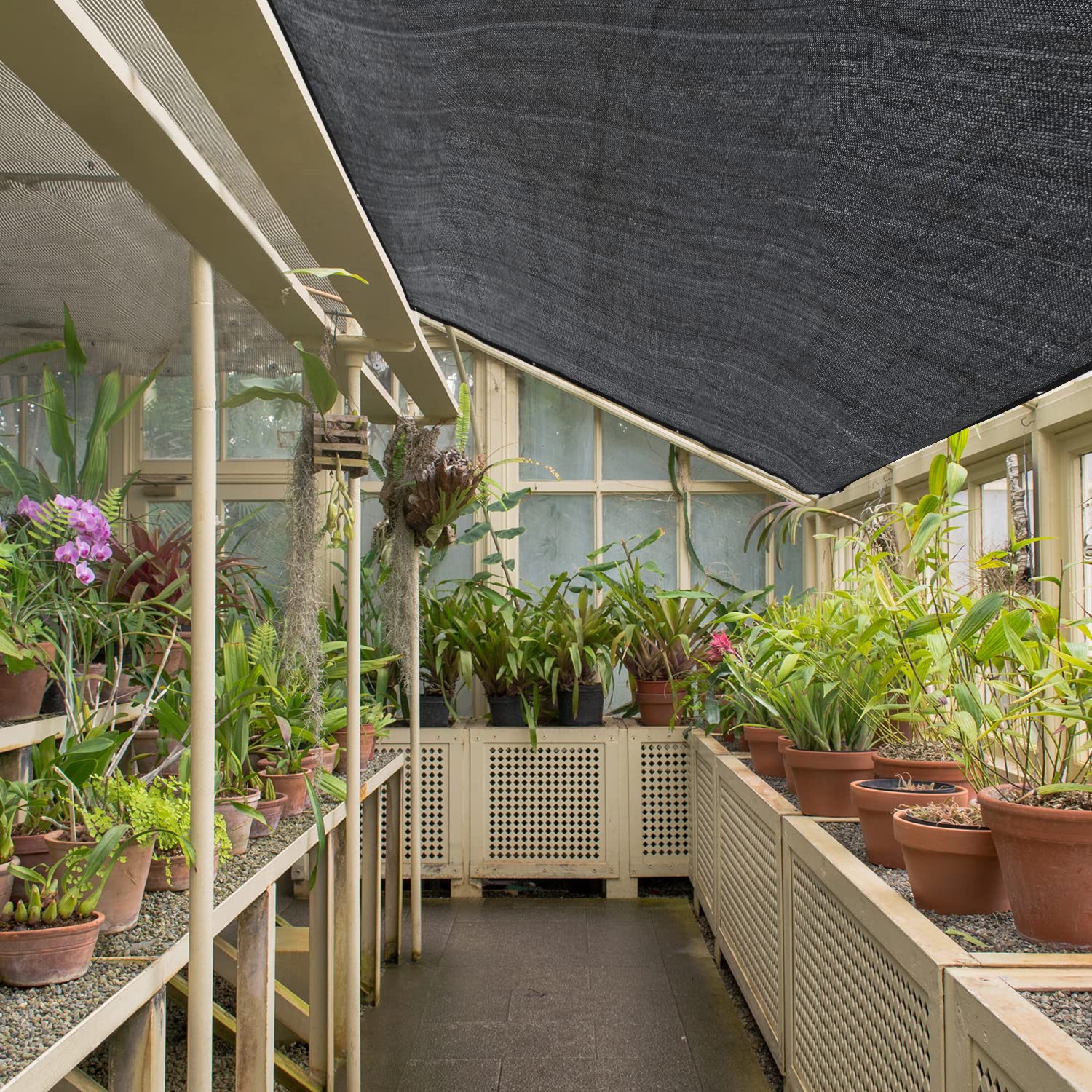 Keten Garden Shade Cloth in use at a swimming pool