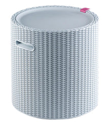 Keter Cool Side Table Cooler in misty blue front view