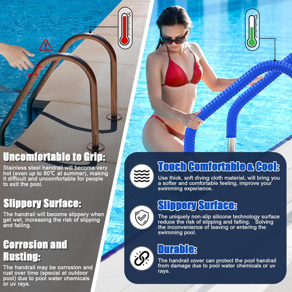 KETNET Pool Handrail Cover zipper detail