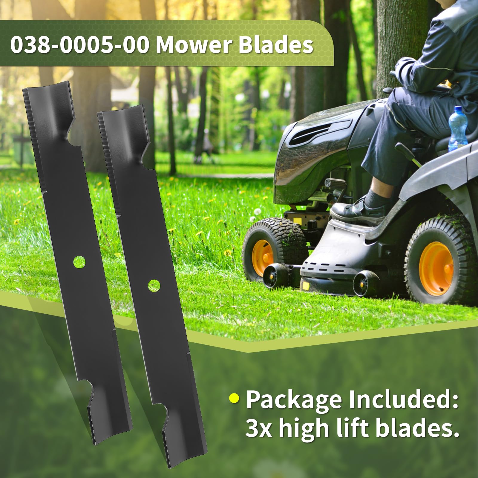 Keycci 038-0005-00 mower blades in garden