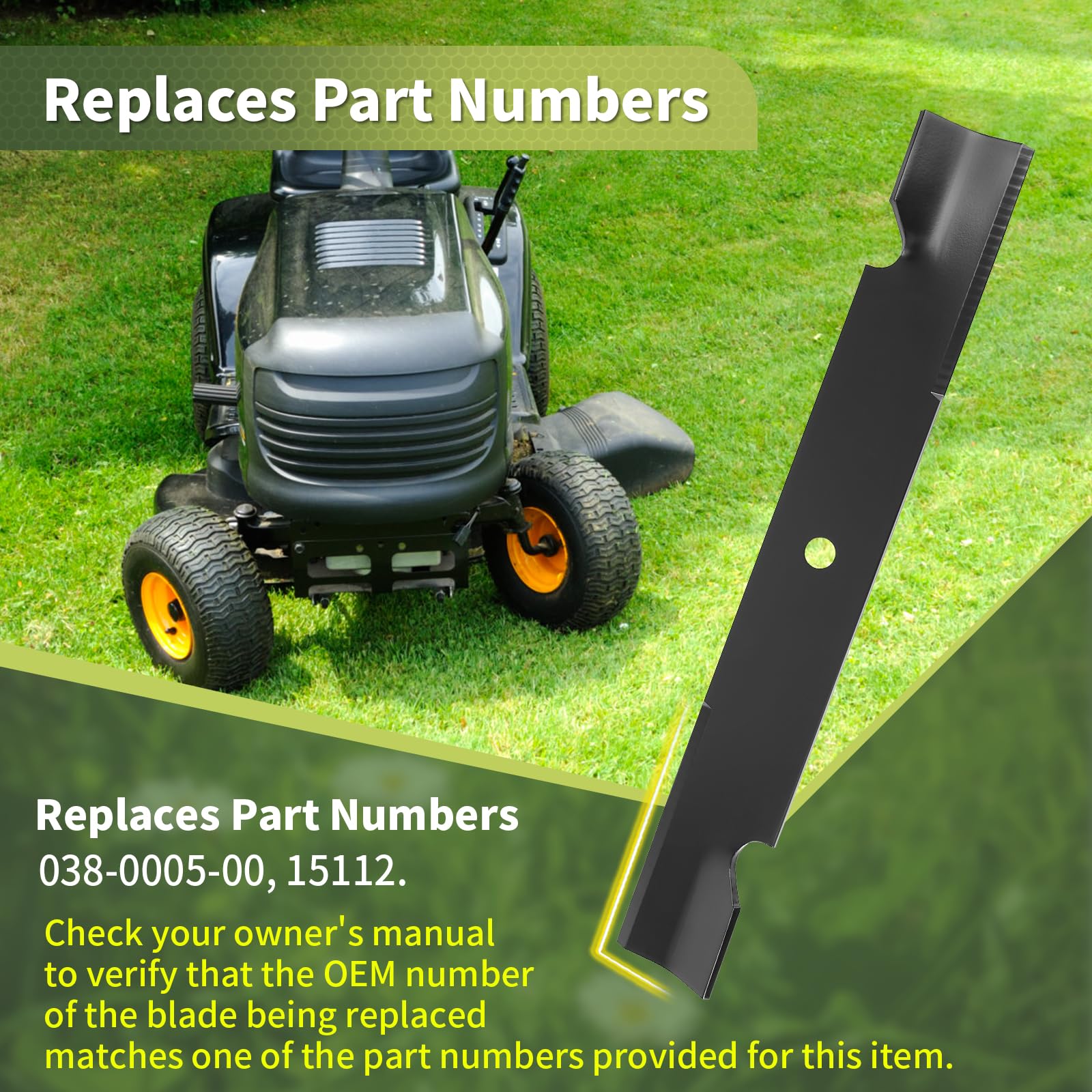 Keycci 038-0005-00 mower blades on lawn mower
