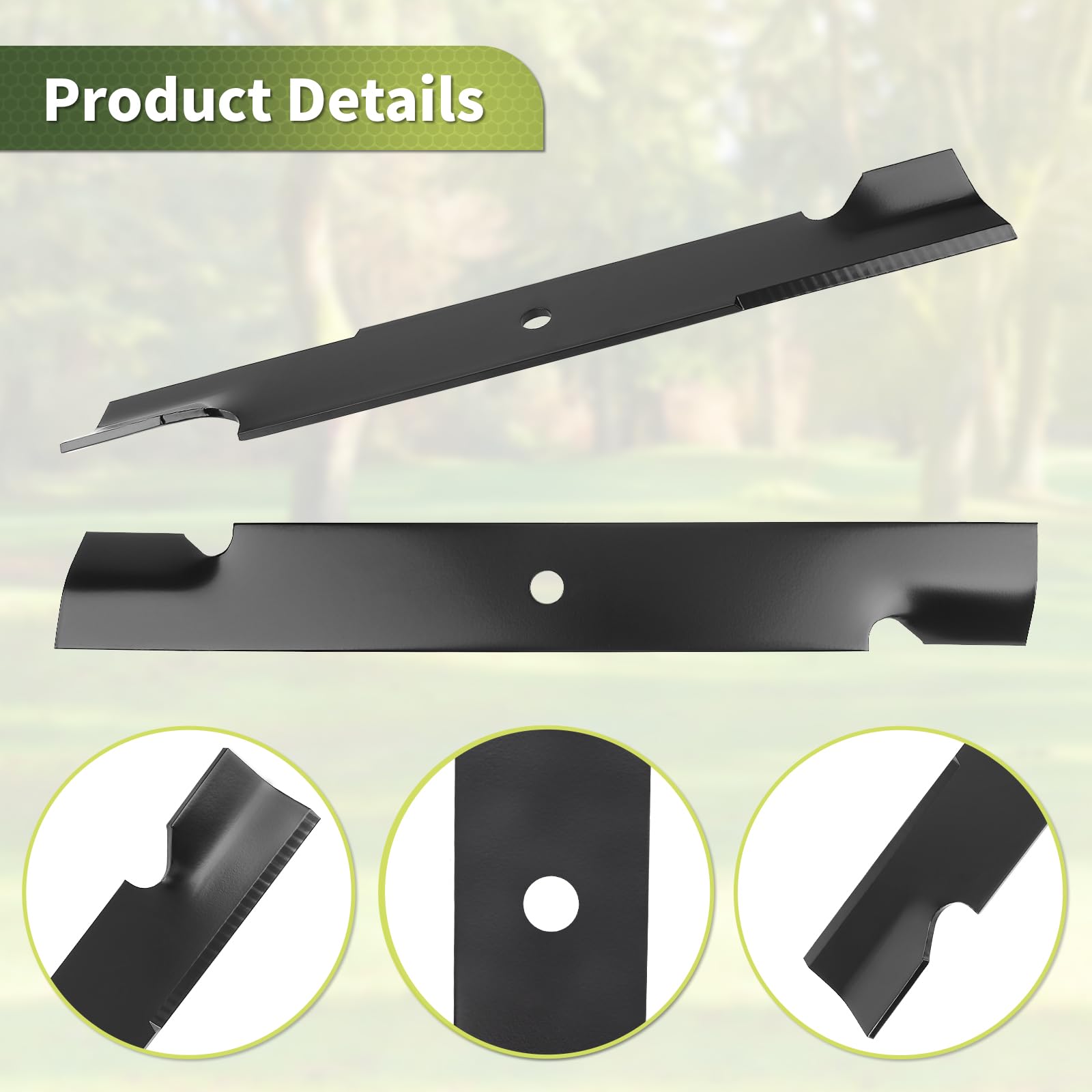 Keycci 038-0005-00 mower blades side view