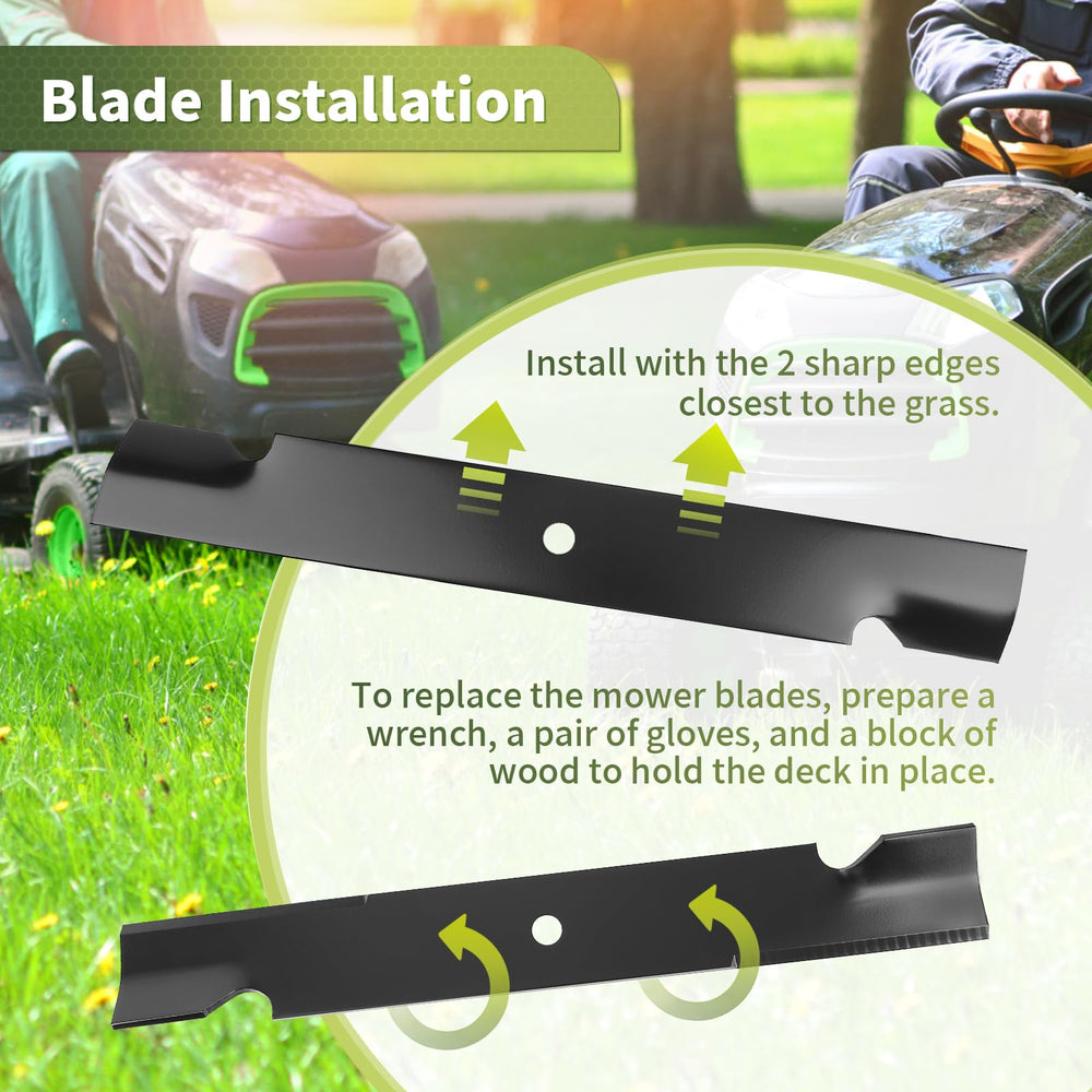 Keycci 038-0005-00 mower blades with installation tools