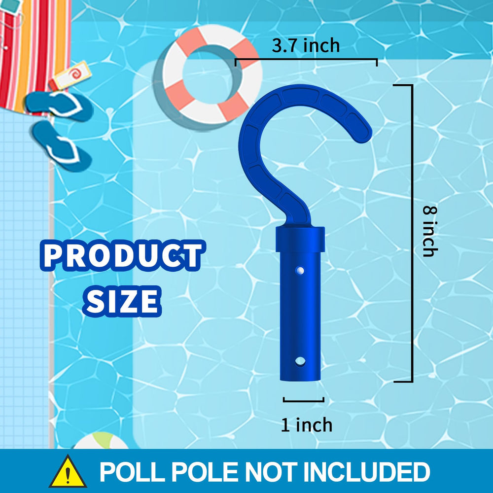 Keyrank Robotic Pool Cleaner Hook attached to a telescopic pole