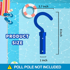Keyrank Robotic Pool Cleaner Hook attached to a telescopic pole