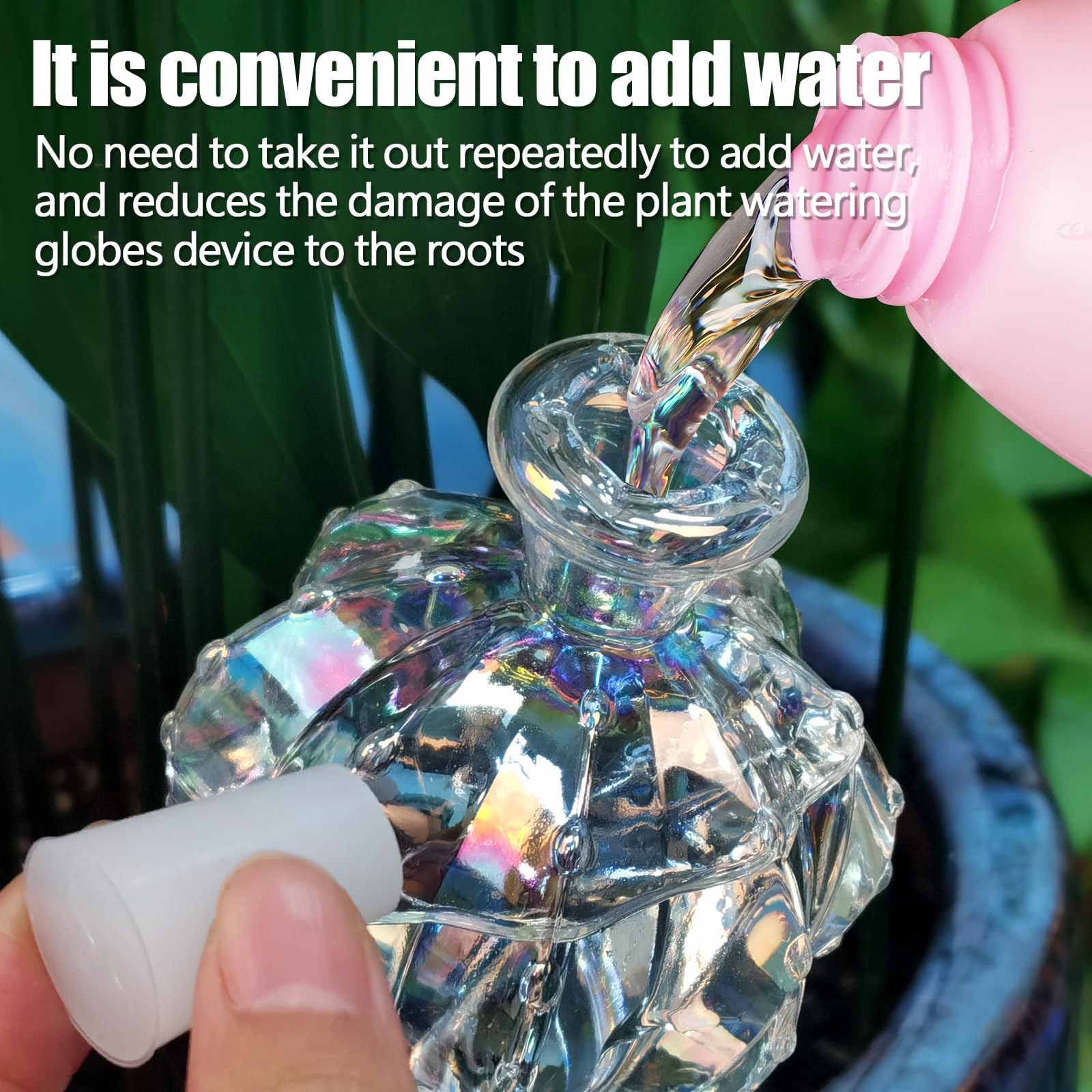 KGCCIZI watering globe in a plant pot