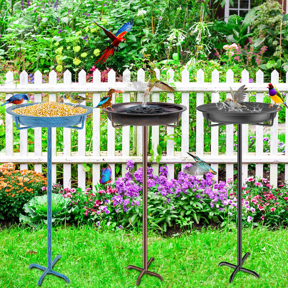 KHayRovies Bird Bath assembled showing sturdy construction