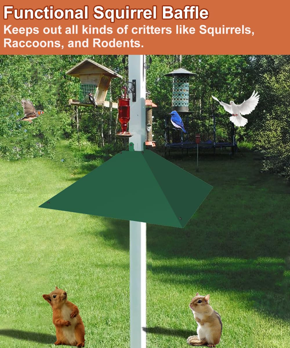 Khordin Metal Squirrel Baffle showing weatherproof surface