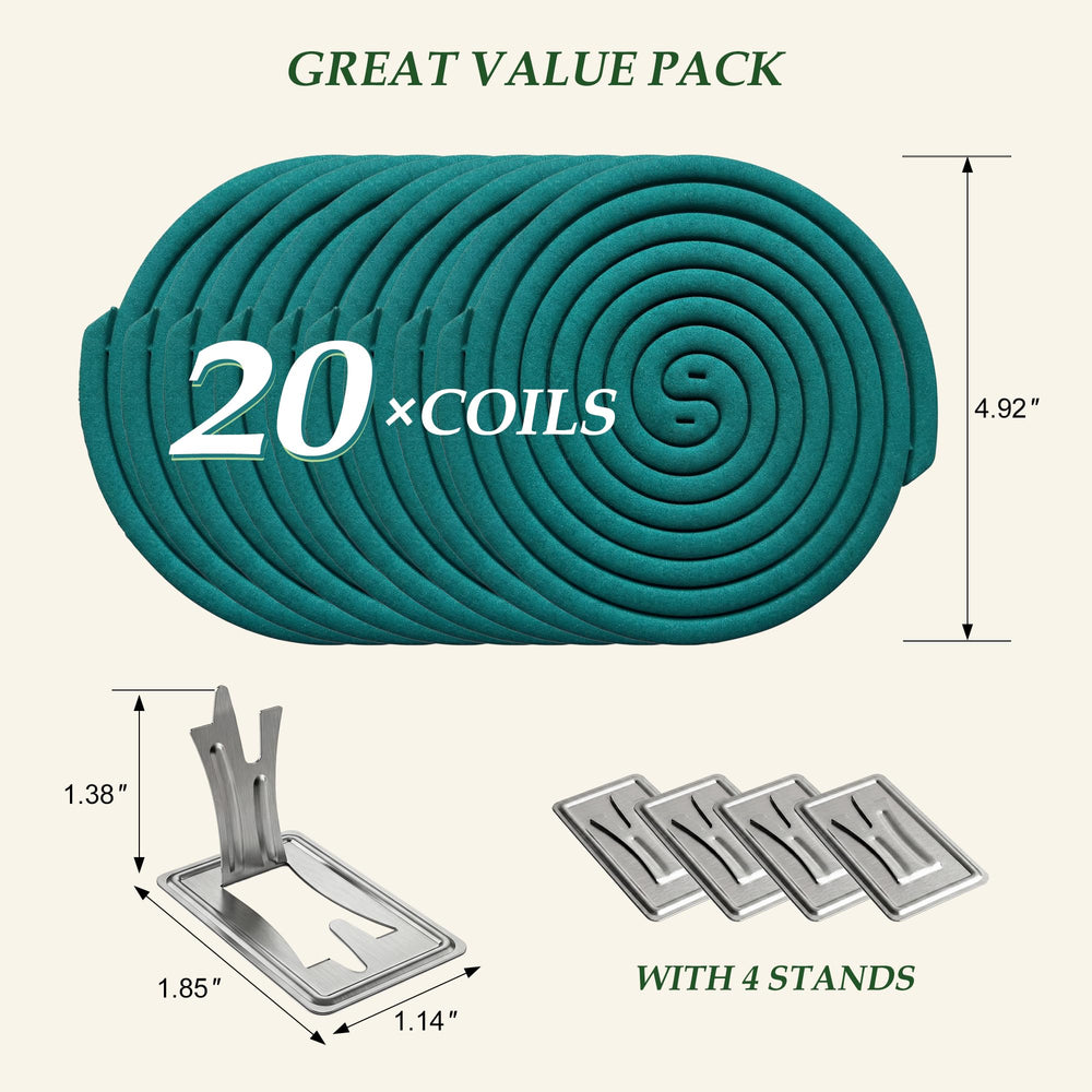 KICKOUTOR Mosquito Repellent Incense Coils pack contents