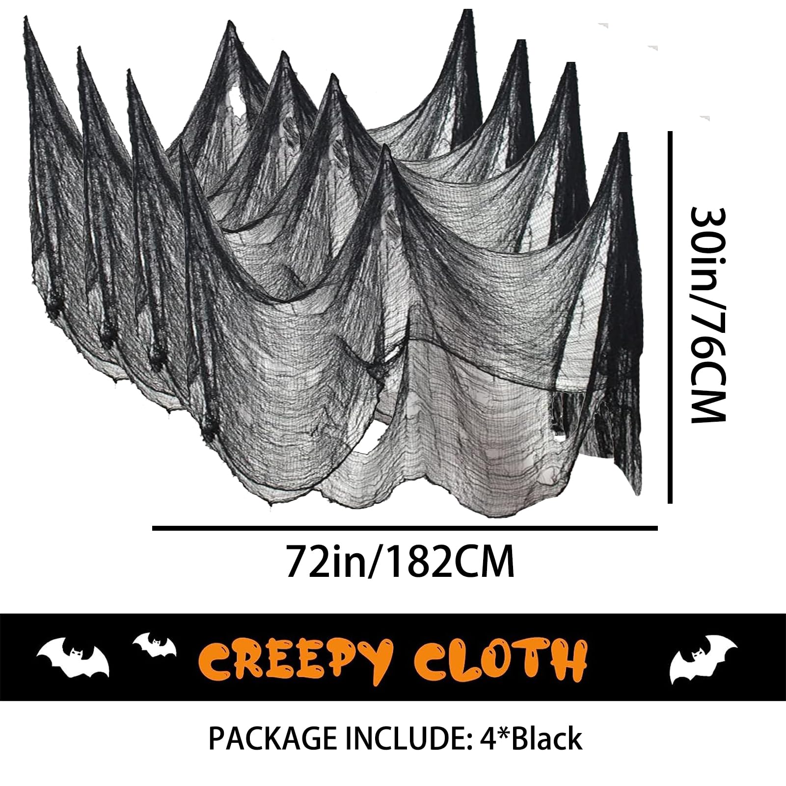 Kijamilee Creepy Cloth stretched out for decoration