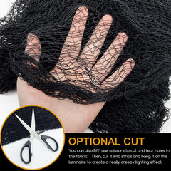 Kijamilee Creepy Cloth with fake spider decorations