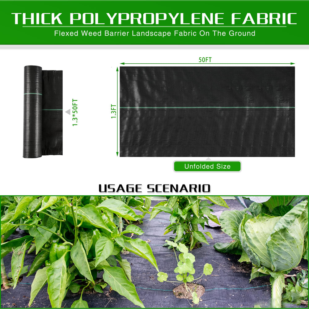 Kijamilee Weed Barrier fabric in a flower bed