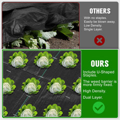 Kijamilee Weed Barrier Fabric installation example in garden