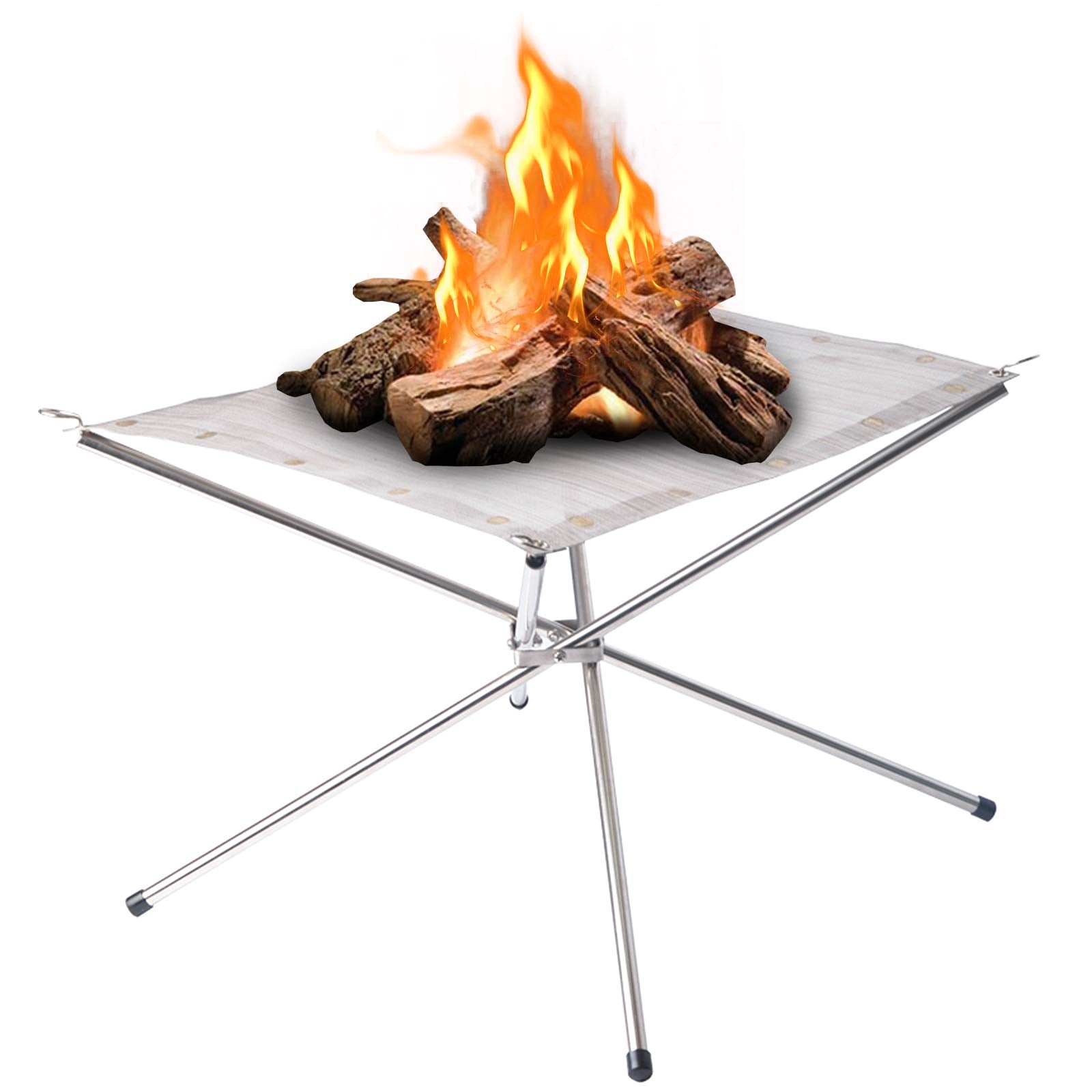 Kikerike Portable Outdoor Fire Pit 16.5 Inch front view