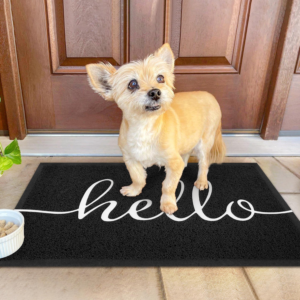 KILOCOCO Outdoor Hello Doormat after cleaning