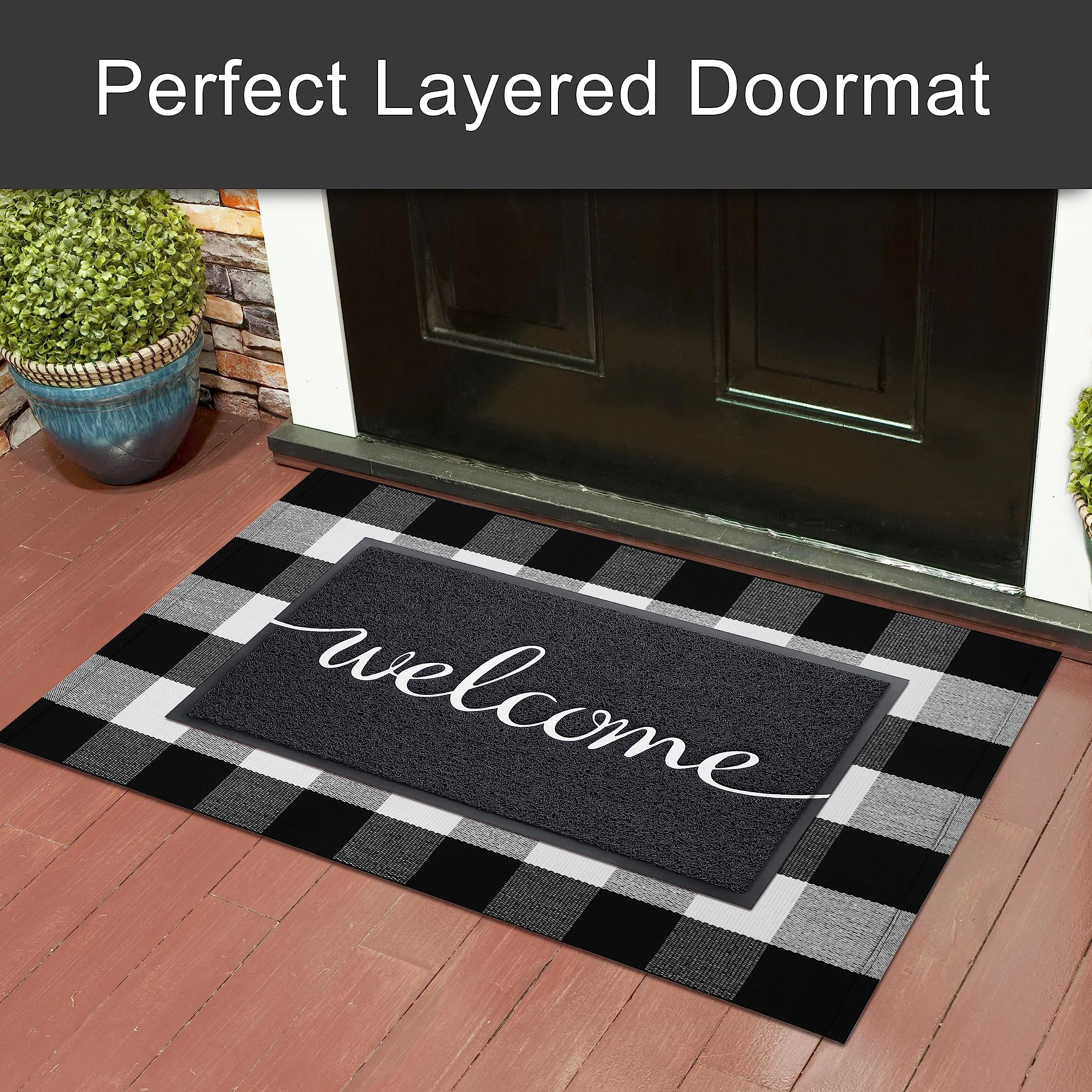KILOCOCO Welcome Mat embossed surface detail