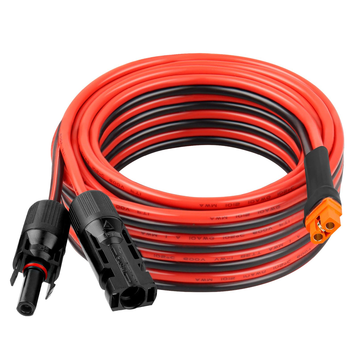 Kimbluth 10AWG 20FT Solar XT60i Extension Cable red and black colour