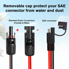 Kimbluth 10AWG SAE Adapter Cable with SAE polarity reverse adapter