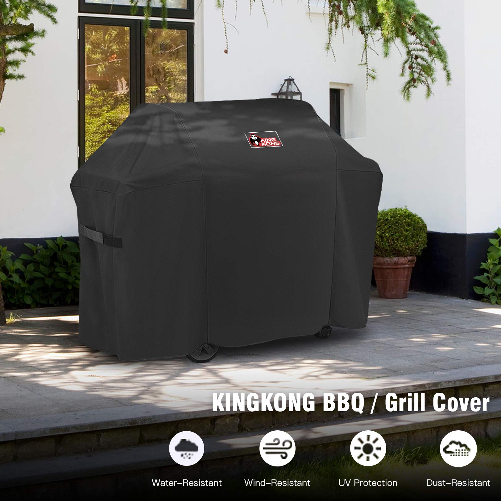 Kingkong 7130 Grill Cover dimensions on patio