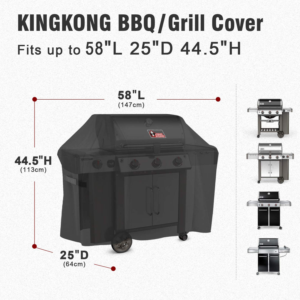 Kingkong 7130 Grill Cover showing Velcro straps