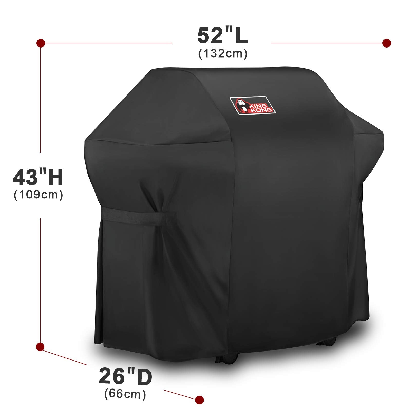 Kingkong Grill Cover for Weber Spirit 200/300 Series side view