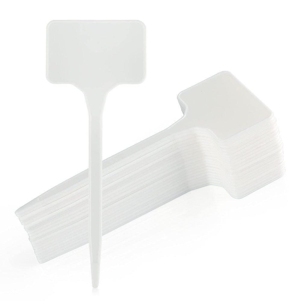 KINGLAKE GARDEN large plastic plant labels front view with white finish
