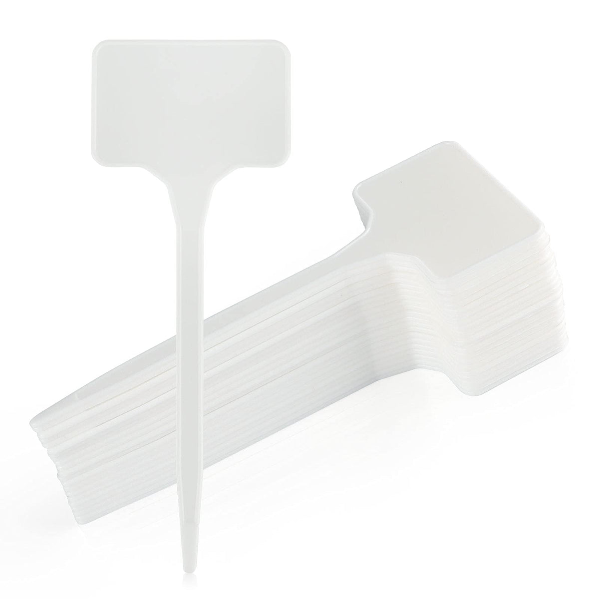 KINGLAKE GARDEN large plastic plant labels front view with white finish