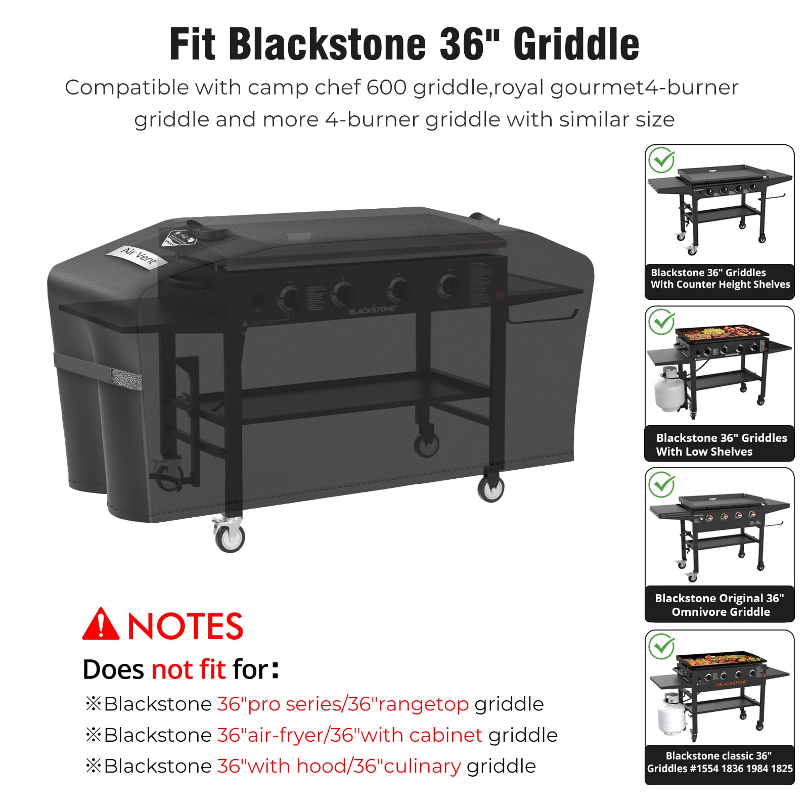 Kingly Griddle Cover packaging with product details