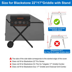Kingly Griddle Cover showing waterproof material close-up