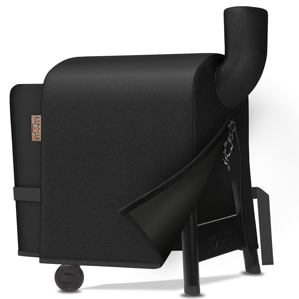 Kingly Pellet Grill Cover front view for Traeger Pro 22/575