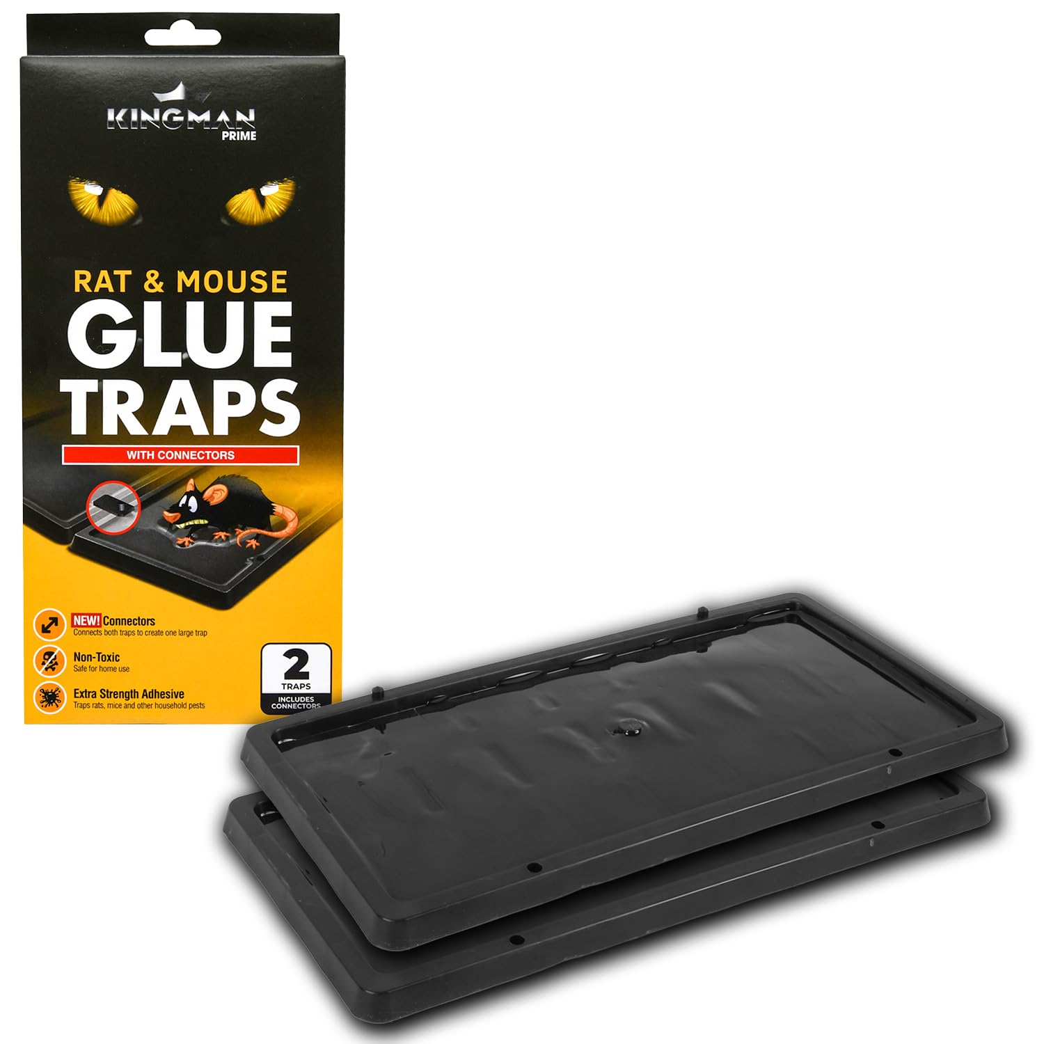 KINGMAN glue trap showing unique connectors