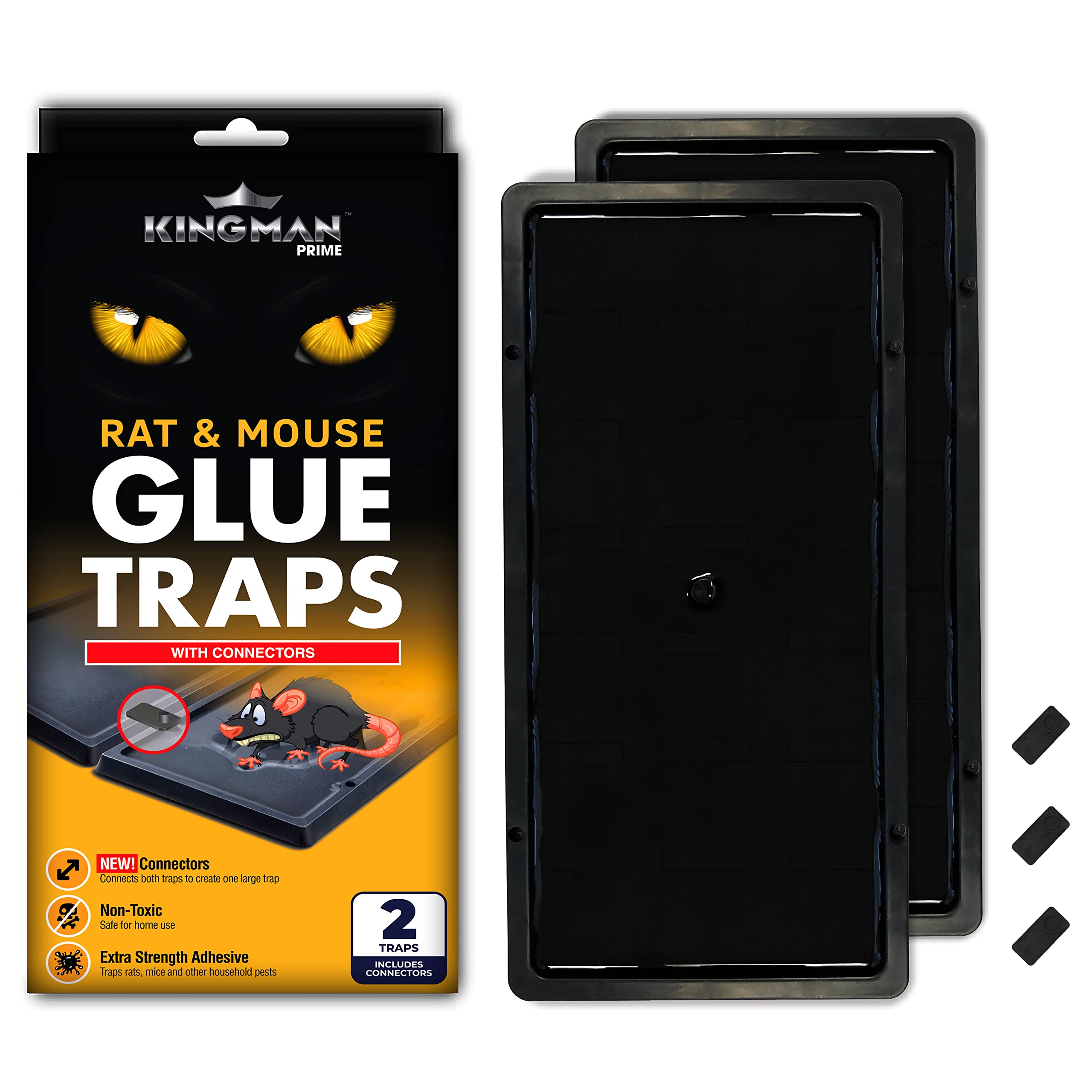 KINGMAN large rat mouse glue trap front view