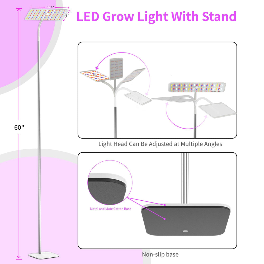 KINGPLUS Grow Light in use with indoor plants