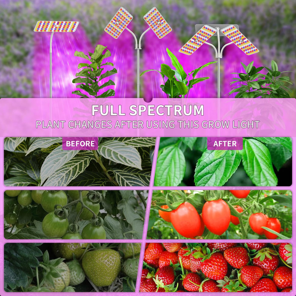 KINGPLUS Grow Light silver finish