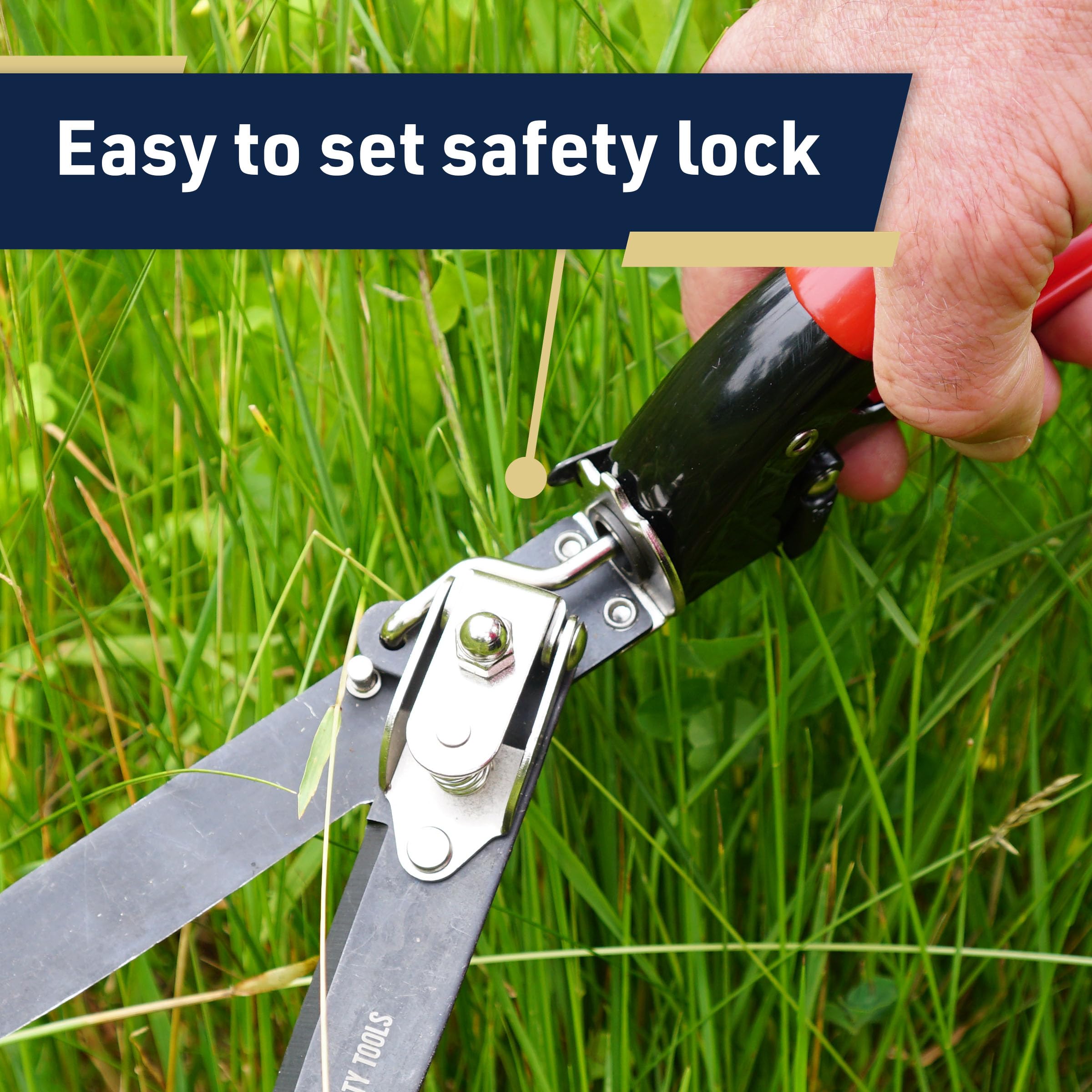 Kings County Tools Grass Shears showing plastic-coated handles