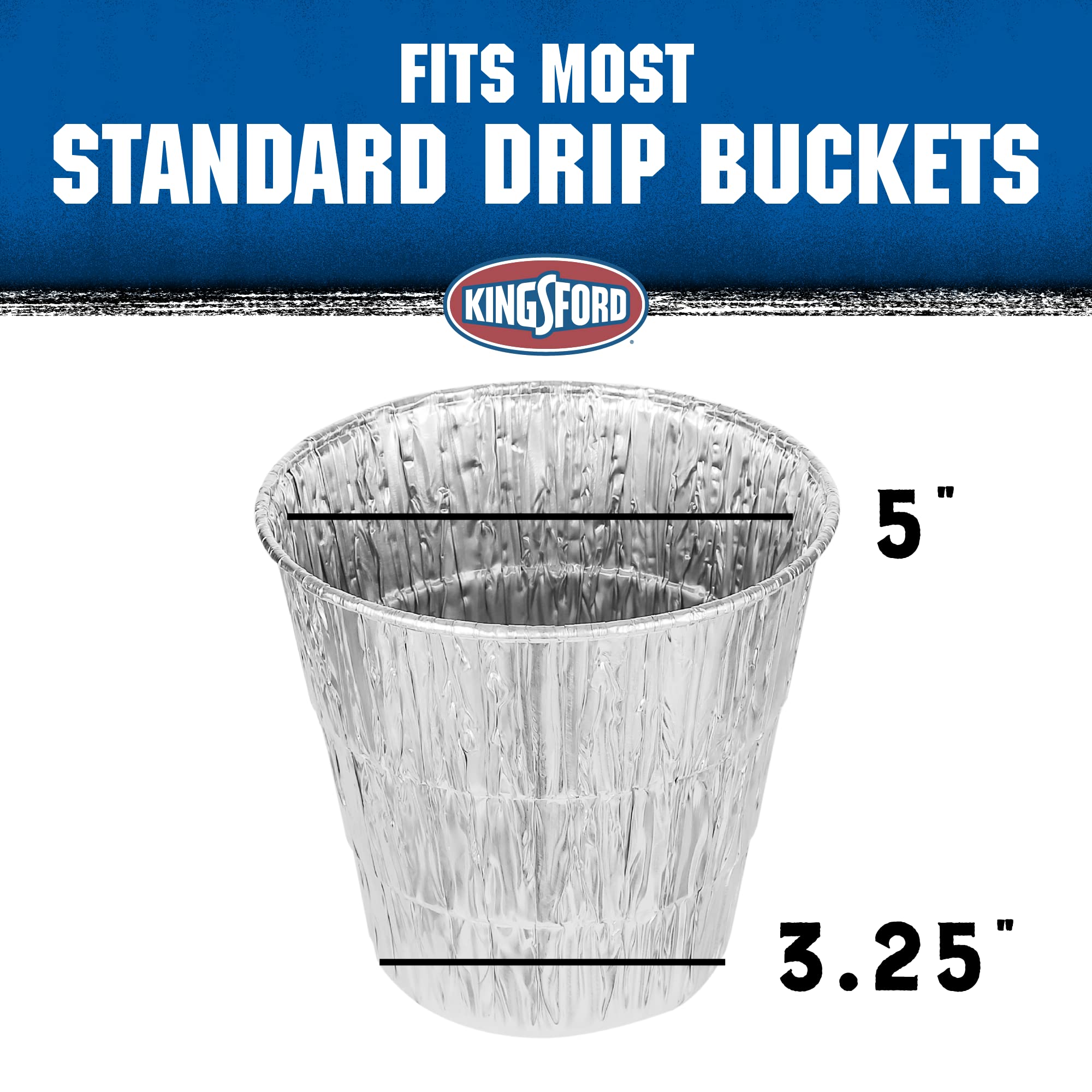 Kingsford Disposable Drip Bucket Liner filled with grease