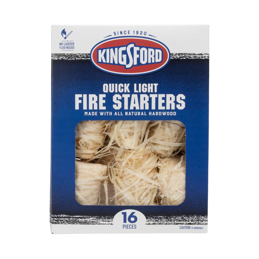 Kingsford Fire Starter Rolls next to a charcoal grill