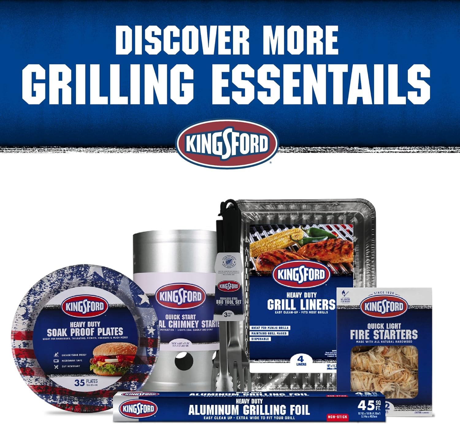 Kingsford Quick Light Fire Starter Rolls compact storage in garage