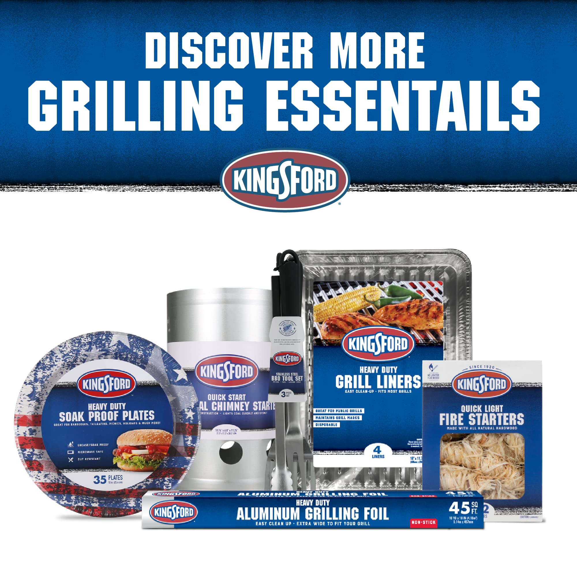 Kingsford Smoker Box in use with grilling meat