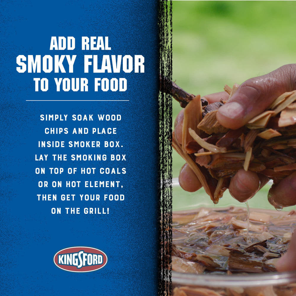 Kingsford Smoker Box on a charcoal grill