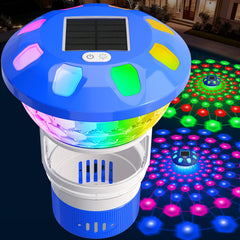 KingSom Solar Pool Chlorine Floater with lights, front view