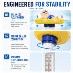 Kingsource Pool Thermometer packaging with product details