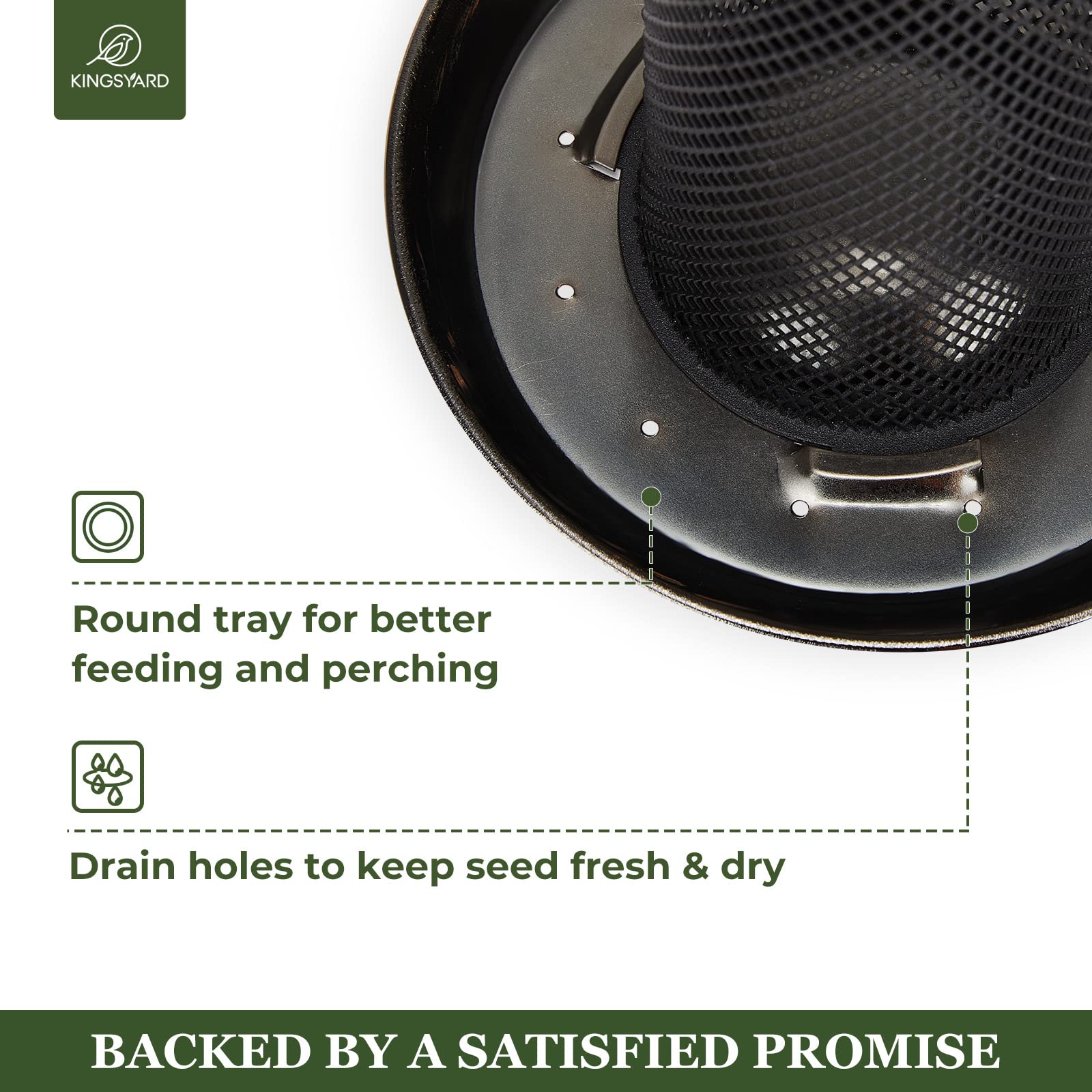 Kingsyard Finch Feeder showing mesh design