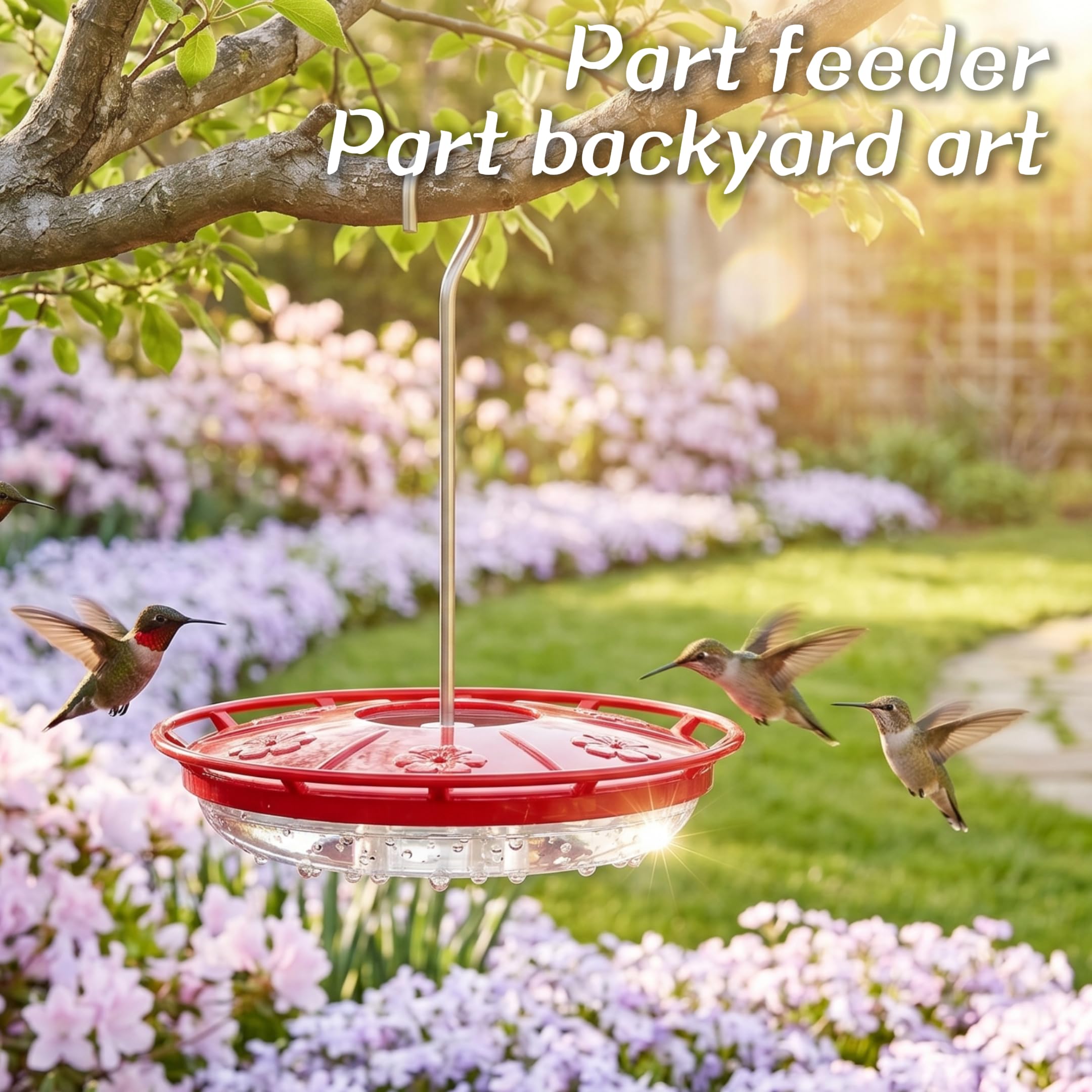 Kingsyard Hummingbird Feeder with included ant moat and hook
