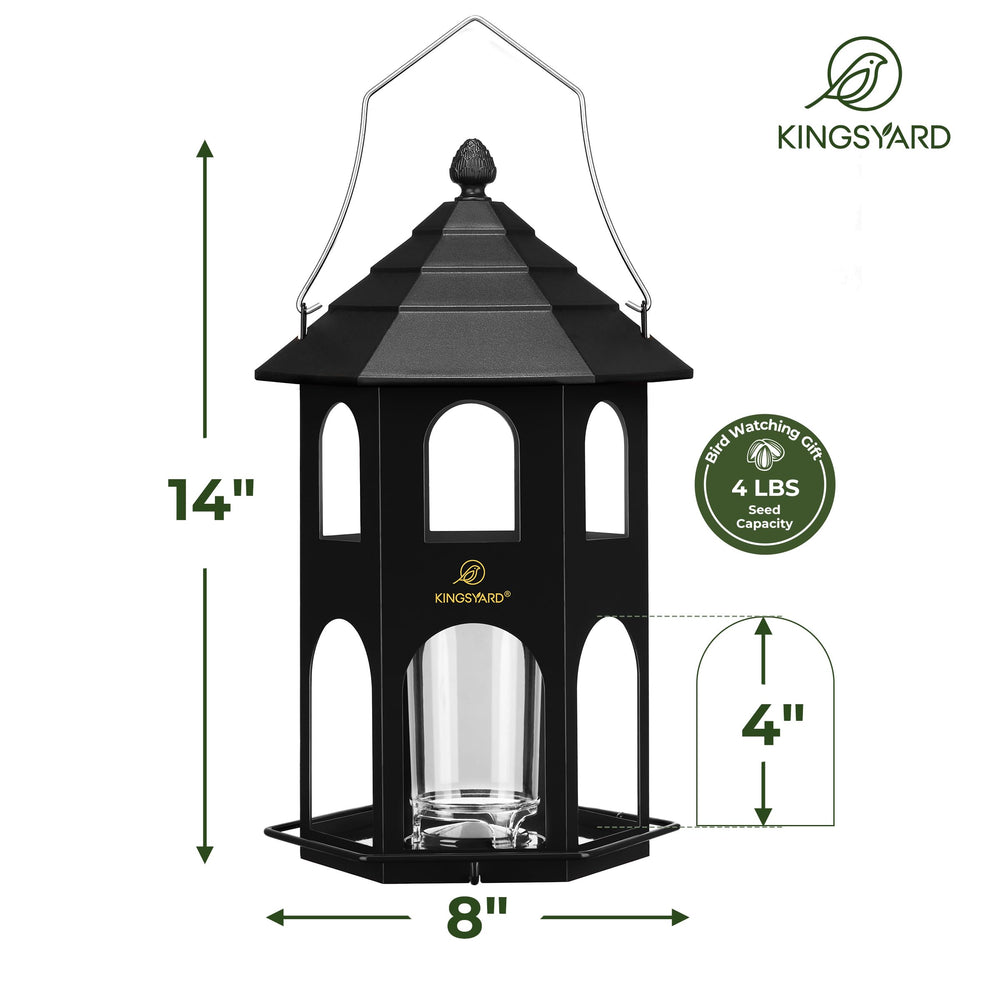 Kingsyard Metal Bird Feeder with hook included