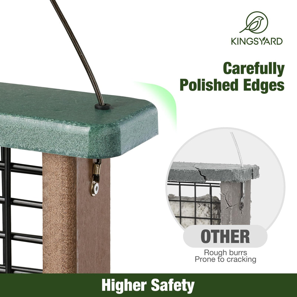Kingsyard Suet Bird Feeder in garden setting