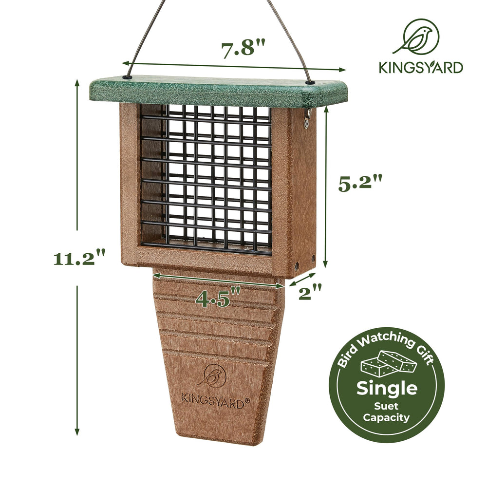 Kingsyard Suet Bird Feeder with birds feeding